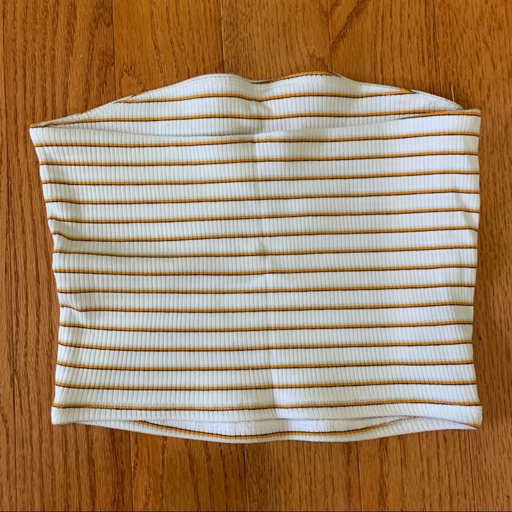Garage Ribbed Striped Tube Top - Picture 2 of 2